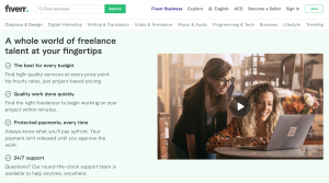 Freelance using Fiverr
