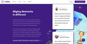 Build your Online community with Mighty Networks