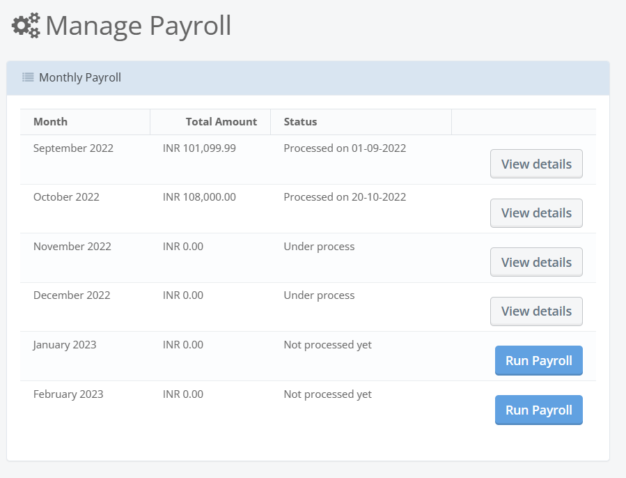 Manage payroll with ProfitBooks