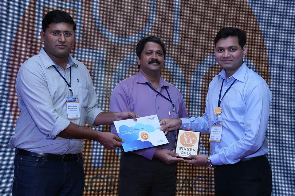 ProfitBooks wins Hot 100 Startups Award 2014