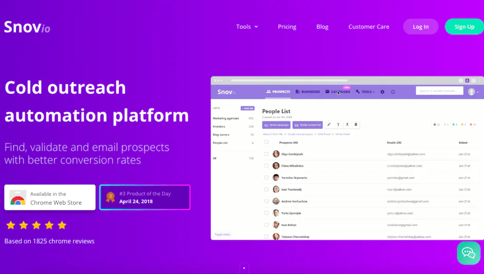 Snov.io - Cold Email Software - Home Page